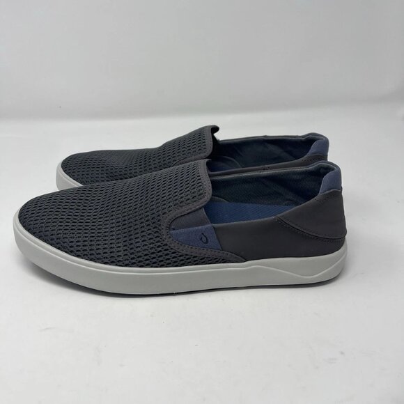 Olukai Lae\'ahi Breathable Slip-On Shoes in Graphite Gray Men\'s main image 9